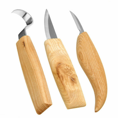 3-Pack Wood Carving Knife Set