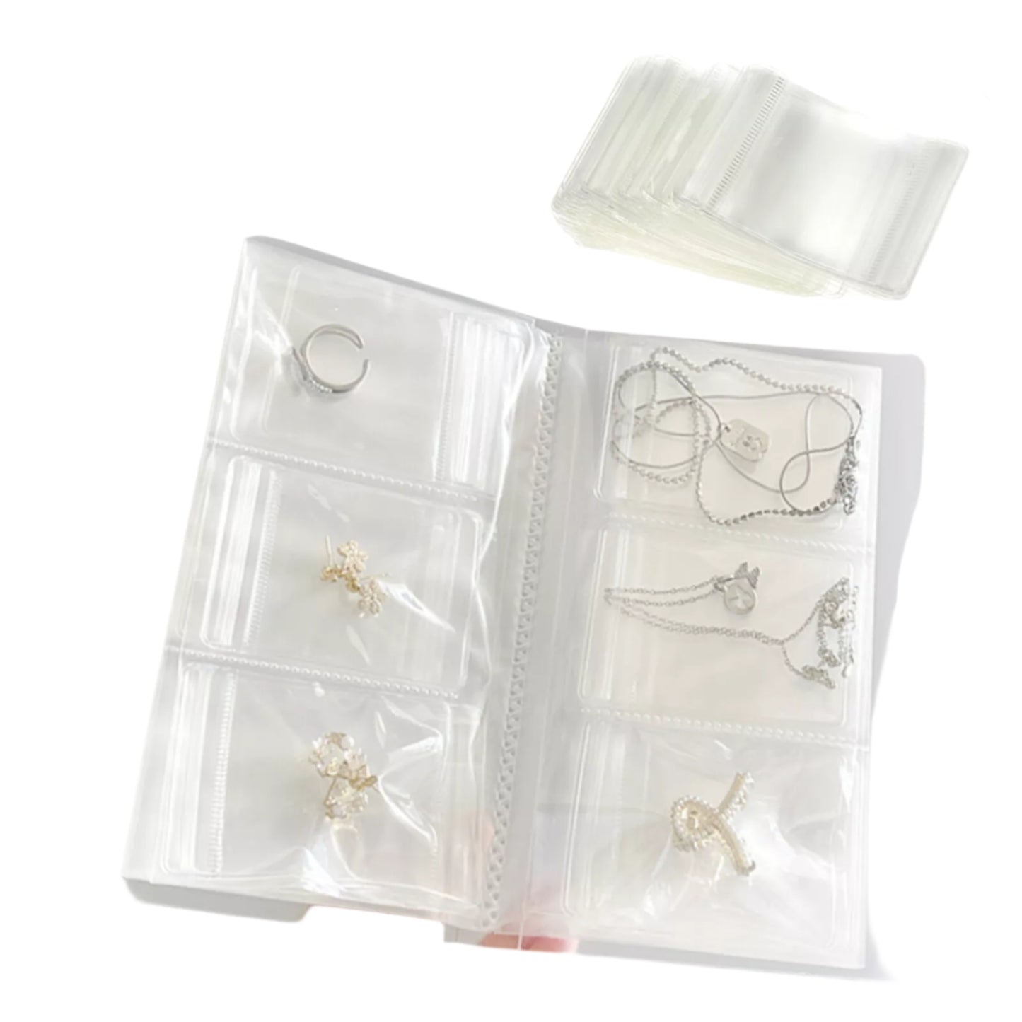 50PCS Clear Jewelry Organizer Storage Bag