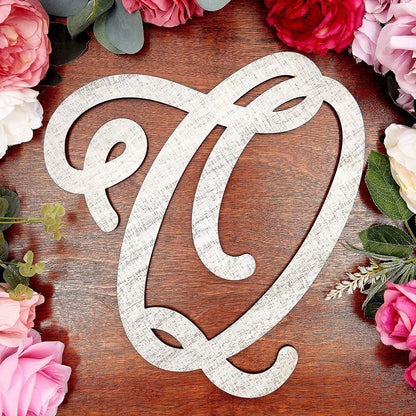 13-Inch Unfinished Wooden Monogram Letter Q