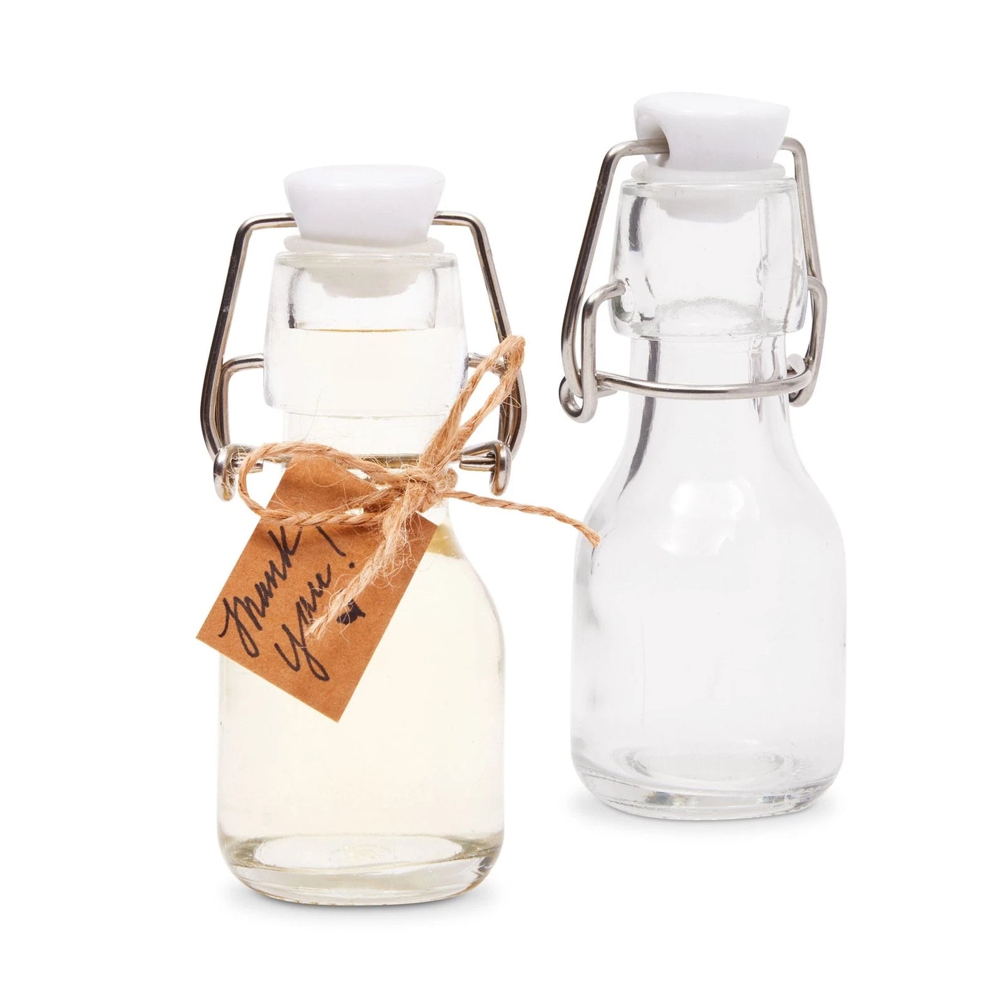15-Pack Mini Swing Top Glass Bottles