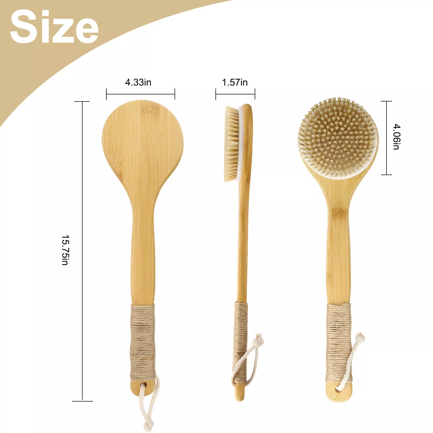 Long Handle Bath Body Brush