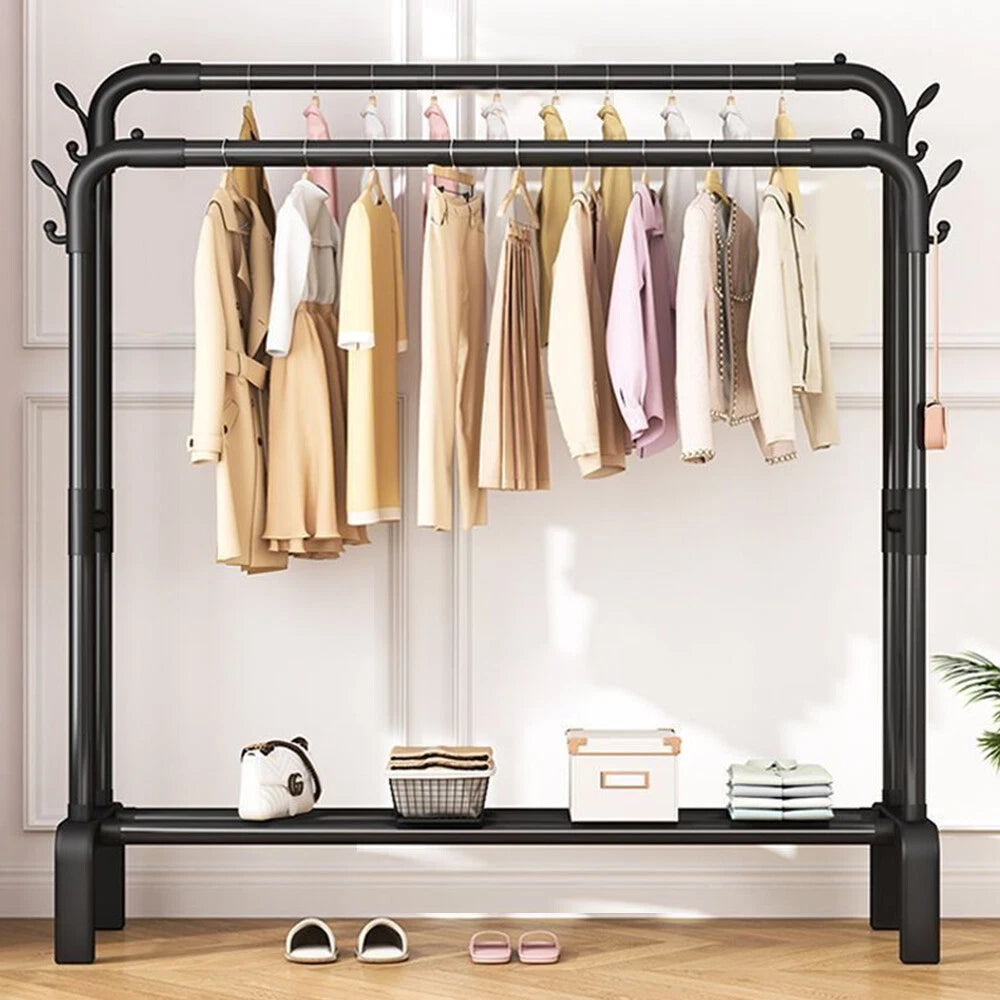 Home Collection Heavy Duty Double Rail Garment Rack