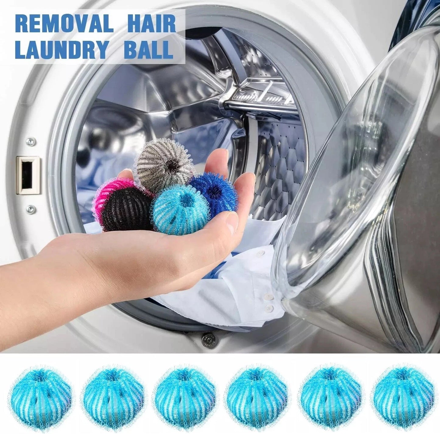 10× Reusable Pet Hair Remover Laundry Balls