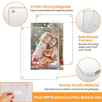 4Pcs Acrylic Photo Frames