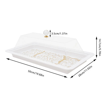 Acrylic Cake Stand Serving Tray with Lid