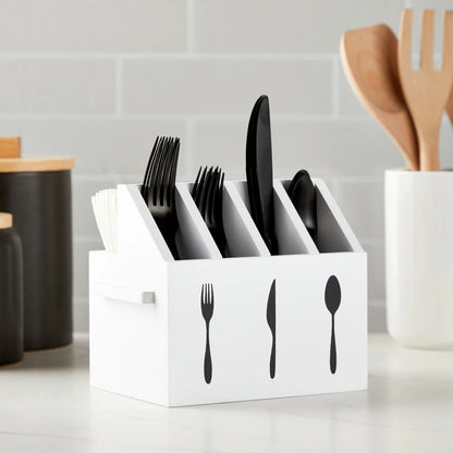 Wooden Utensil Holder for Countertop