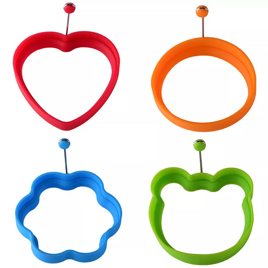 4-Pack Silicone Egg Frying Rings