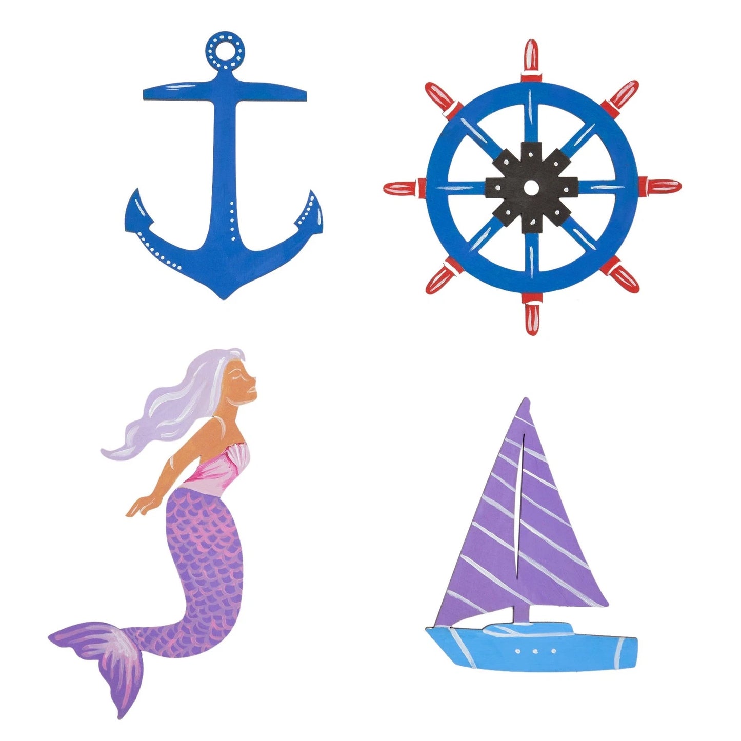 24-Pack Nautical Wood Cutouts