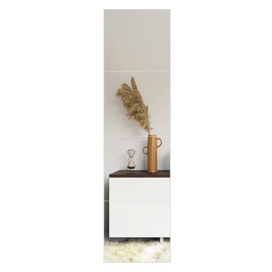 Full Length Mirror Tiles – 4PCS Frameless Wall Mirror Set
