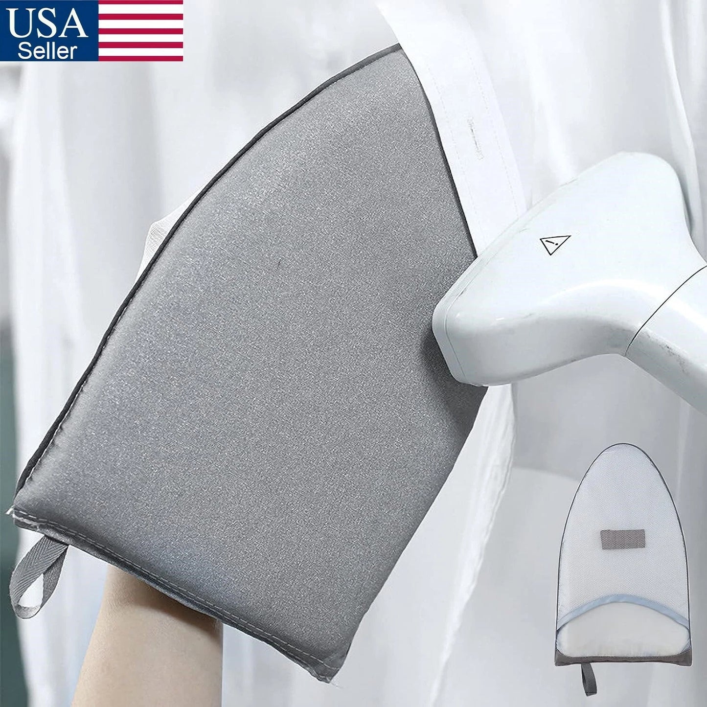 Home Collection Heat Resistant Garment Steamer Ironing Glove – Anti-Steam Protective Ironing Mitt