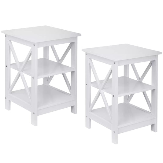 2-Piece 3-Tier End Table Set