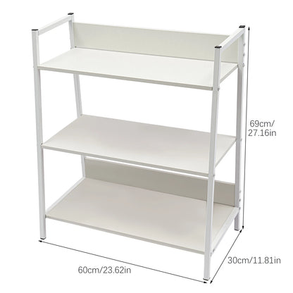 3-Tier Industrial Bookshelf Ladder Storage Shelf