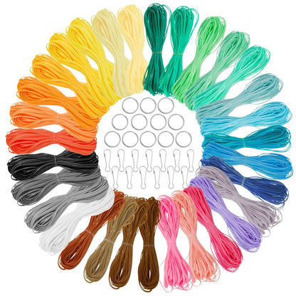 31-Color Lanyard Gimp String Boondoggle Kit