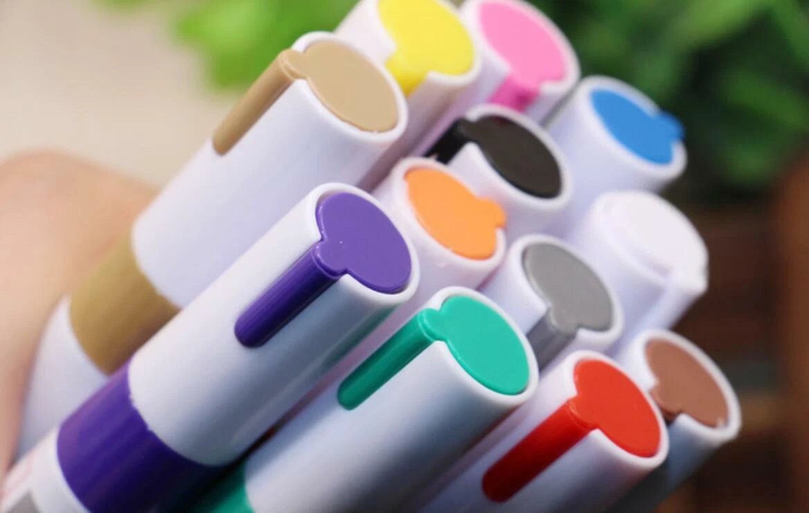 12-Piece Tire Permanent Paint Marker Pen Set