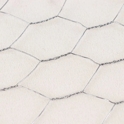 Home Collection 16 ft x 12 in Silver Hexagonal Galvanized Metal Craft Wire Mesh