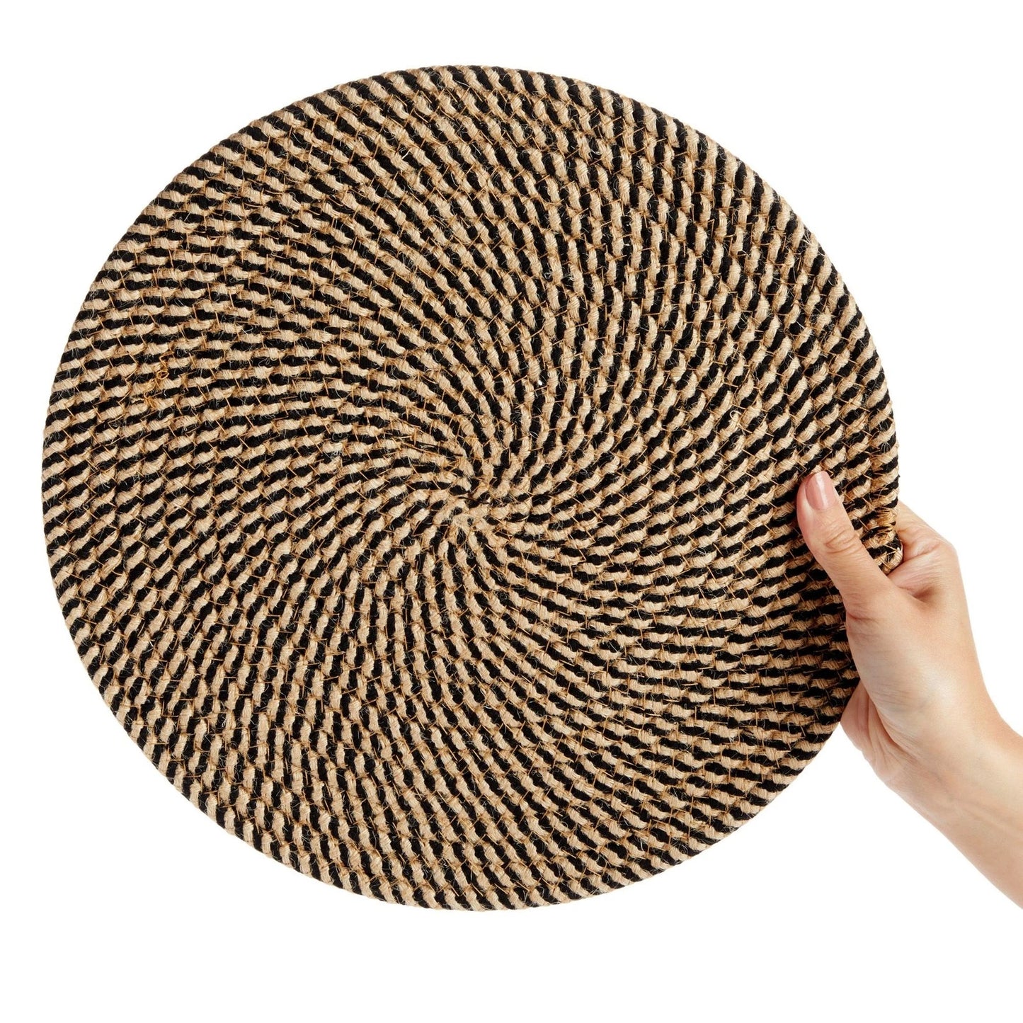 Set of 4 Round Jute Placemats