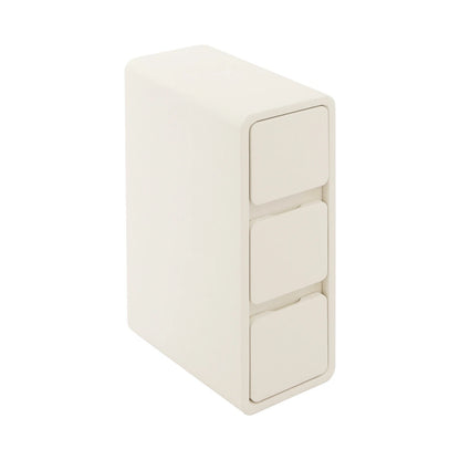 Small Narrow 3-Drawer Bedside Table