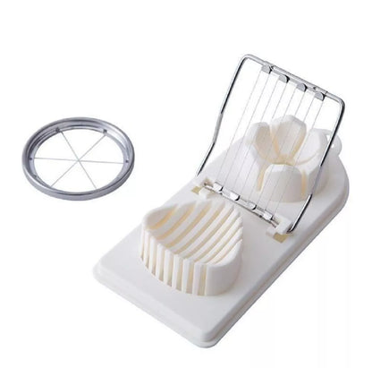2-in-1 Stainless Steel Egg Slicer & Vegetable Chopper