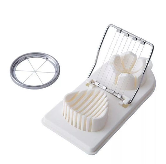 2-in-1 Stainless Steel Egg Slicer & Vegetable Chopper