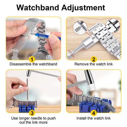 74-Piece Watch Repair Tool Kit