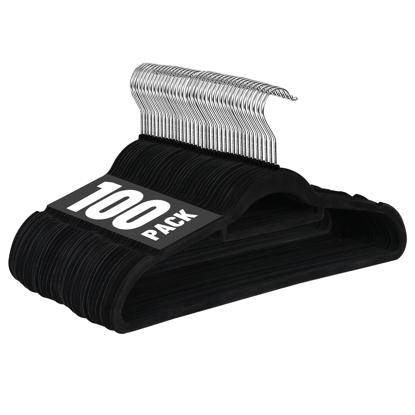 Home Collection Premium Velvet Clothes Hangers with 360° Swivel Hook