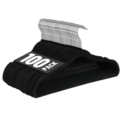 Home Collection Premium Velvet Clothes Hangers with 360° Swivel Hook