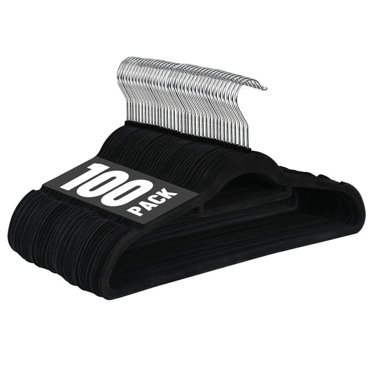 Home Collection Premium Velvet Clothes Hangers with 360° Swivel Hook