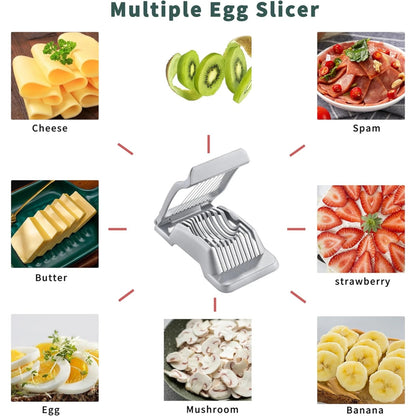 Home Collection Aluminum Egg Slicer with Stainless Steel Wires