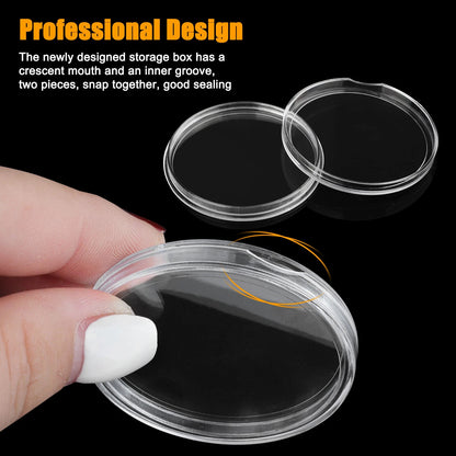50pcs 40.6mm Coin Storage Holder Box