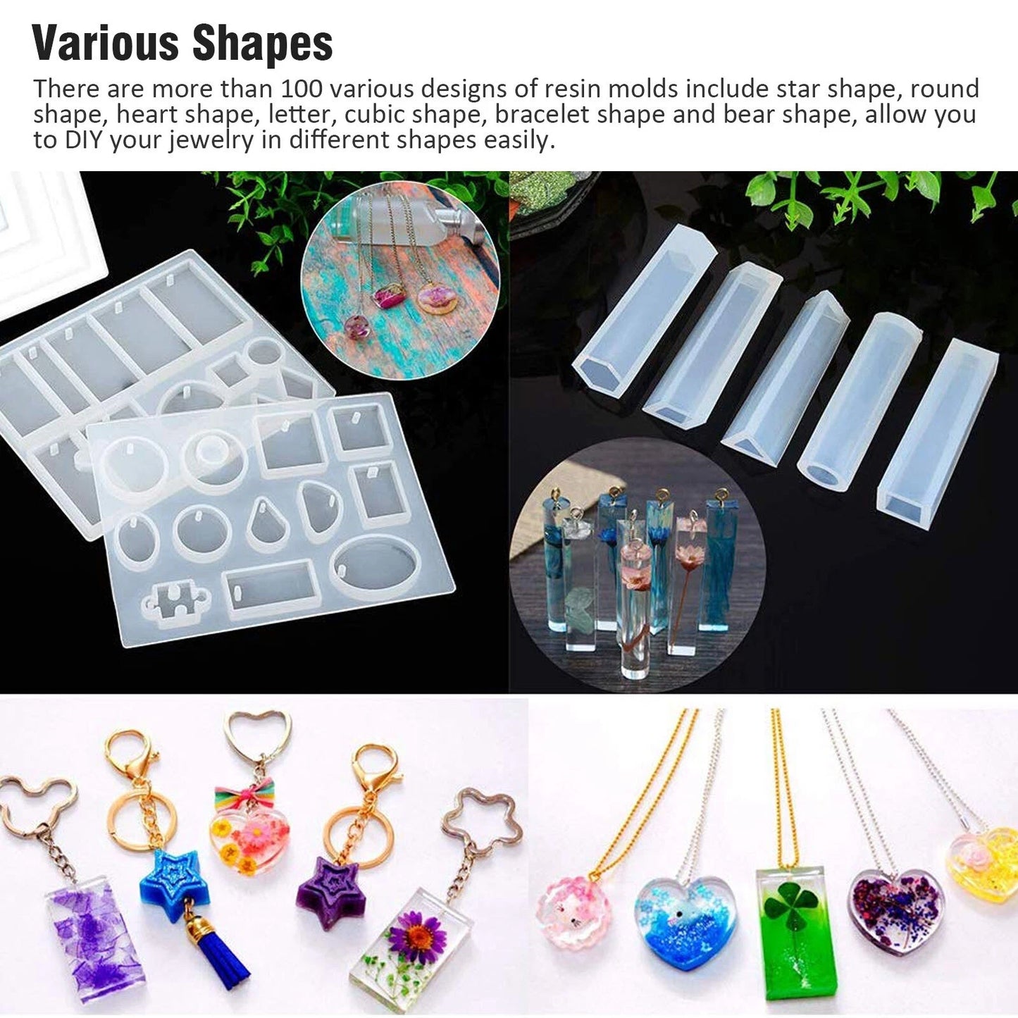 229-Piece Resin Casting Silicone Molds Kit