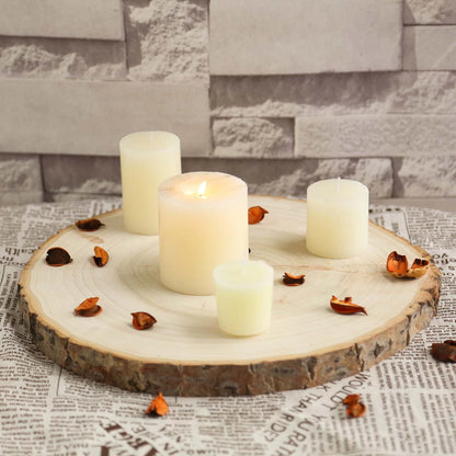 Home Collection 11–15" Natural Round Poplar Wood Slices – Rustic Wedding Centerpieces & Craft