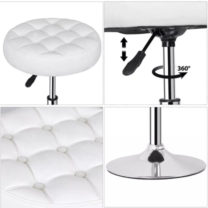 Round Vanity Stool for Makeup Room