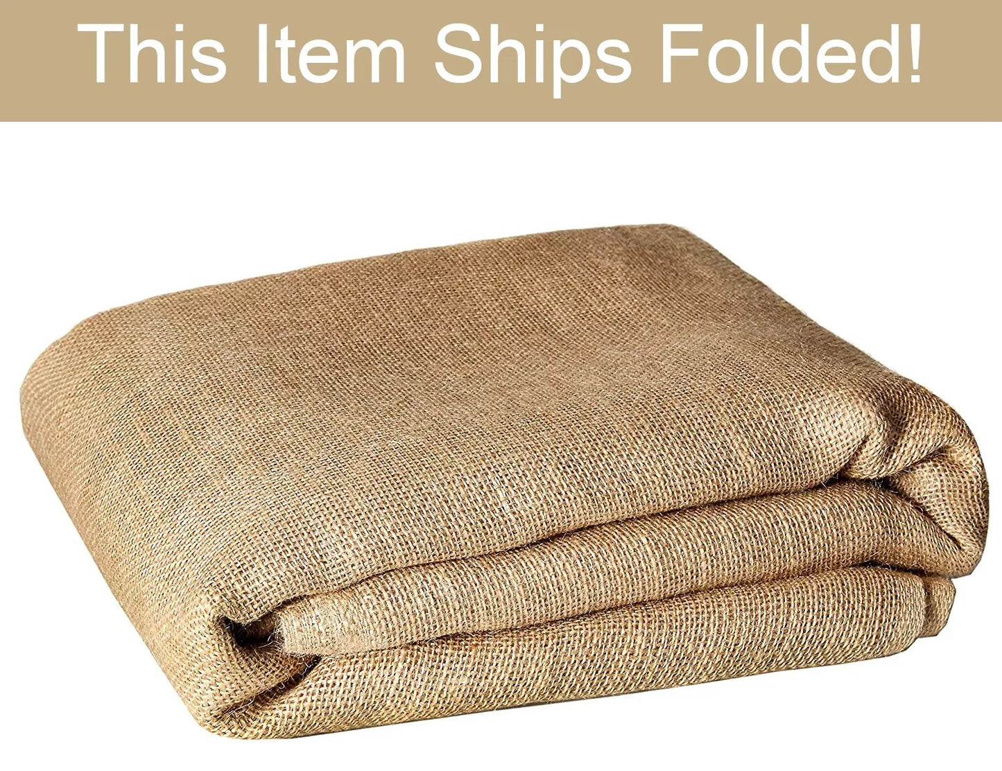 SOLD BY THE YARD: 14" Wide Natural Burlap Fabric
