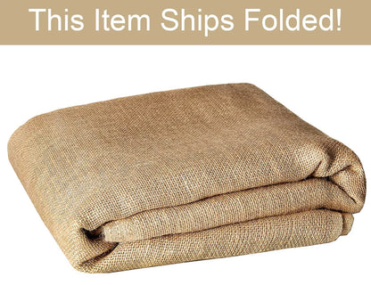 SOLD BY THE YARD: 14" Wide Natural Burlap Fabric