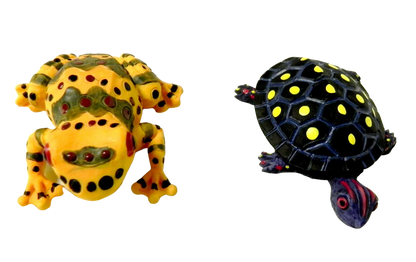 Home Collection 2-Pack Polyresin Frog and Turtle Figurines