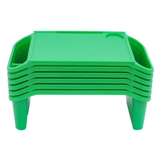 6-Piece Children's Multipurpose Lap Desk Set with Side Pockets