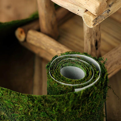 Home Collection 5"x48" Natural Green Moss Ribbon Roll