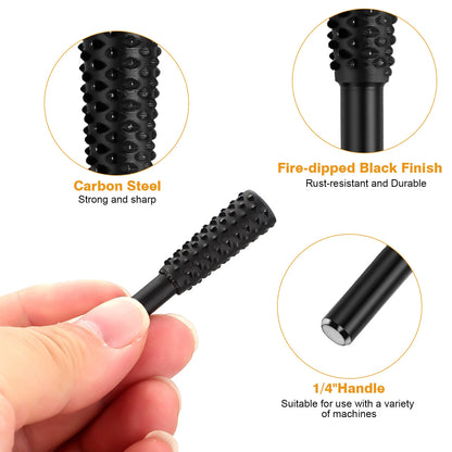 10Pcs Woodworking Carbide Rotary Burr Set