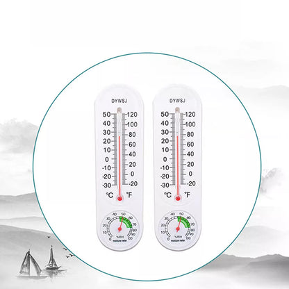 1 Pack Vertical Thermometer Hygrometer