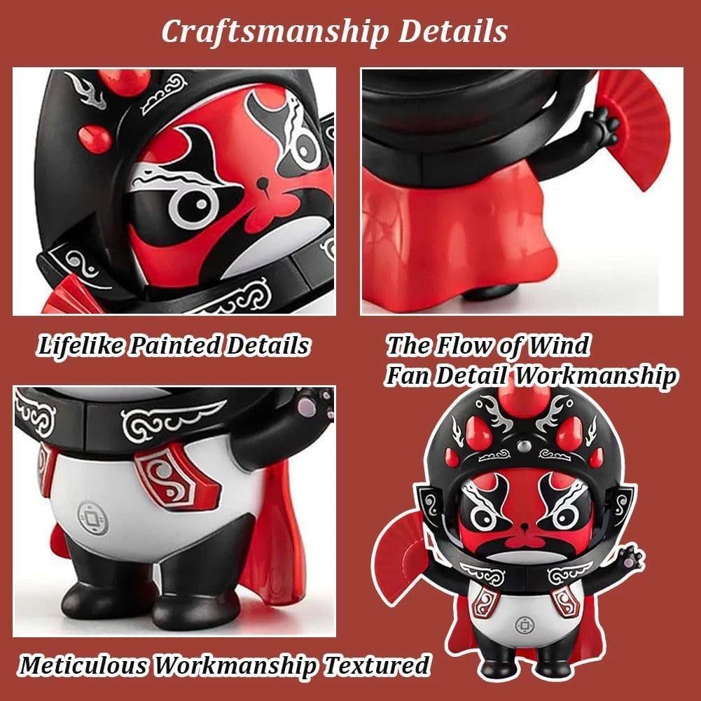 Chinese Peking Figurine with 5 Unique Faces