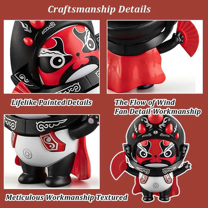 Chinese Peking Figurine with 5 Unique Faces