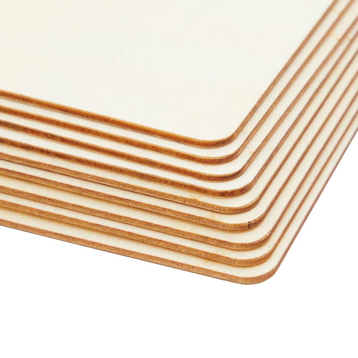 130-Pack Unfinished Wooden Circles & Squares