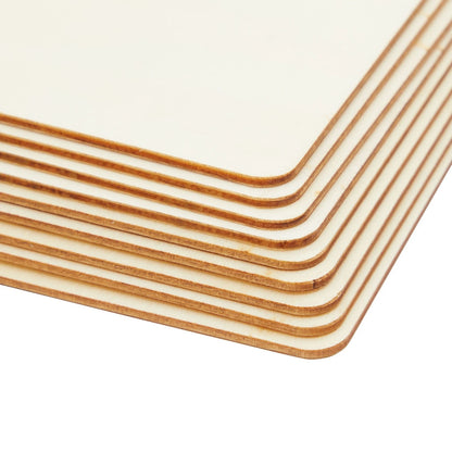 130-Pack Unfinished Wooden Circles & Squares
