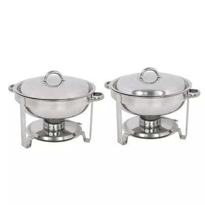 4-Pack Stainless Steel Chafing Dish Buffet Warmer Set