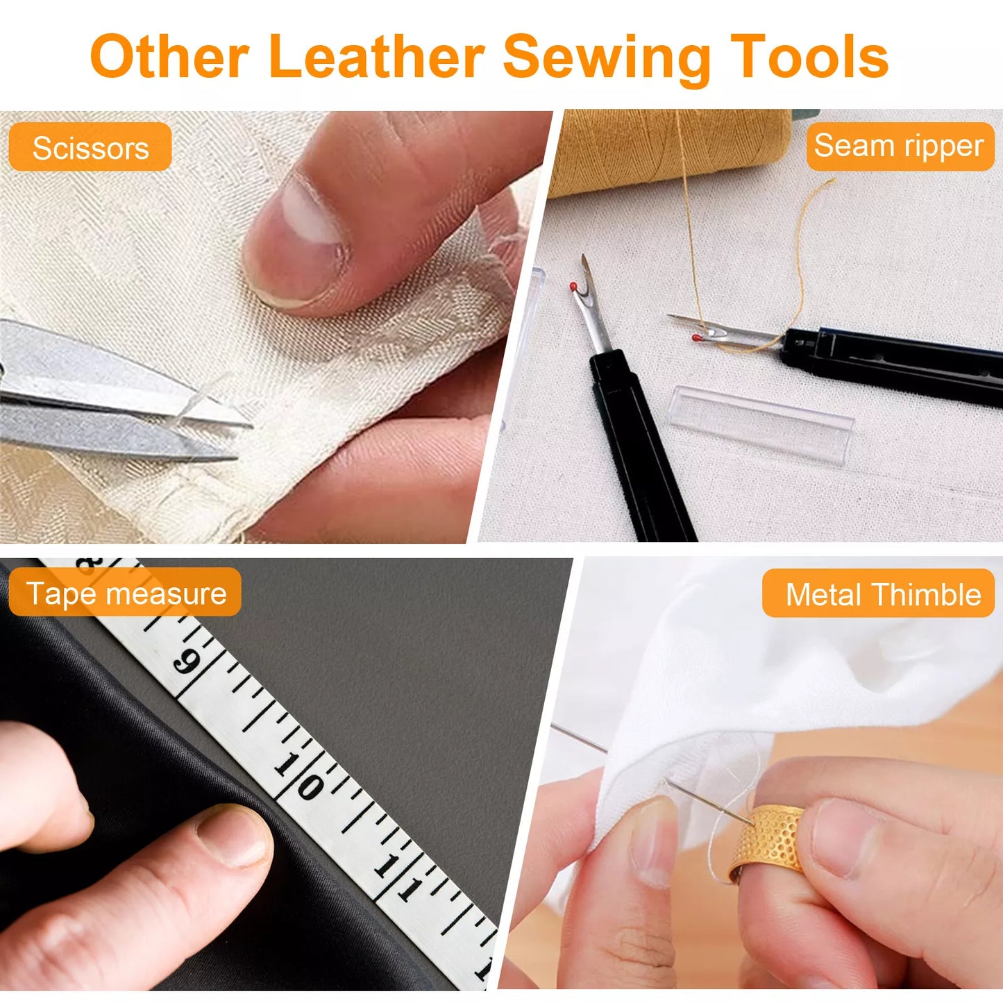 48-Piece Heavy Duty Leather Sewing Kit