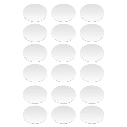 18 PCS 6-Inch Acrylic Mirror Trays Set