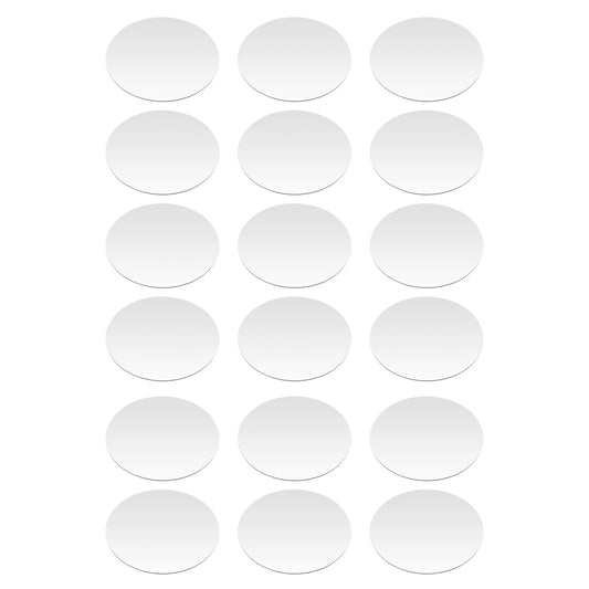 18 PCS 6-Inch Acrylic Mirror Trays Set