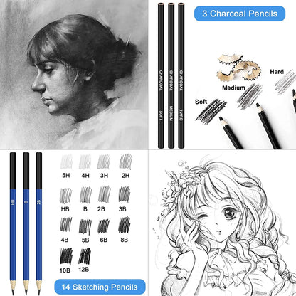 83 Pcs Professional Drawing Artist Kit