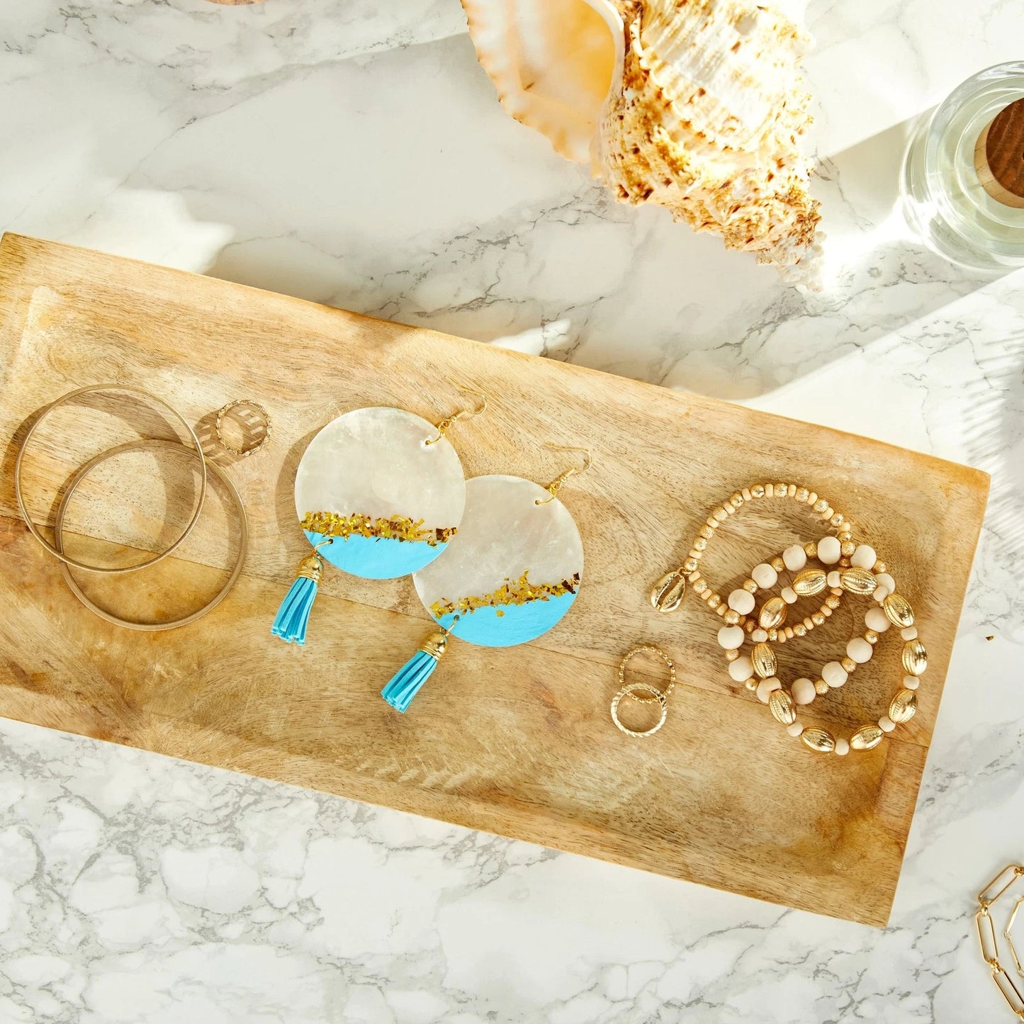 20-Pack Round Capiz Seashells with Holes