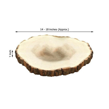 Home Collection 14–18" Natural Round Wooden Slice